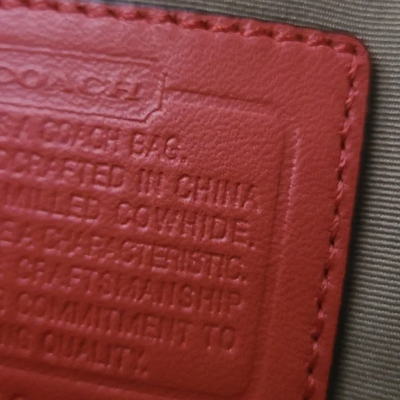 Coach Women's Salmon Leather Hamilton Bag - Picture 12 of 14